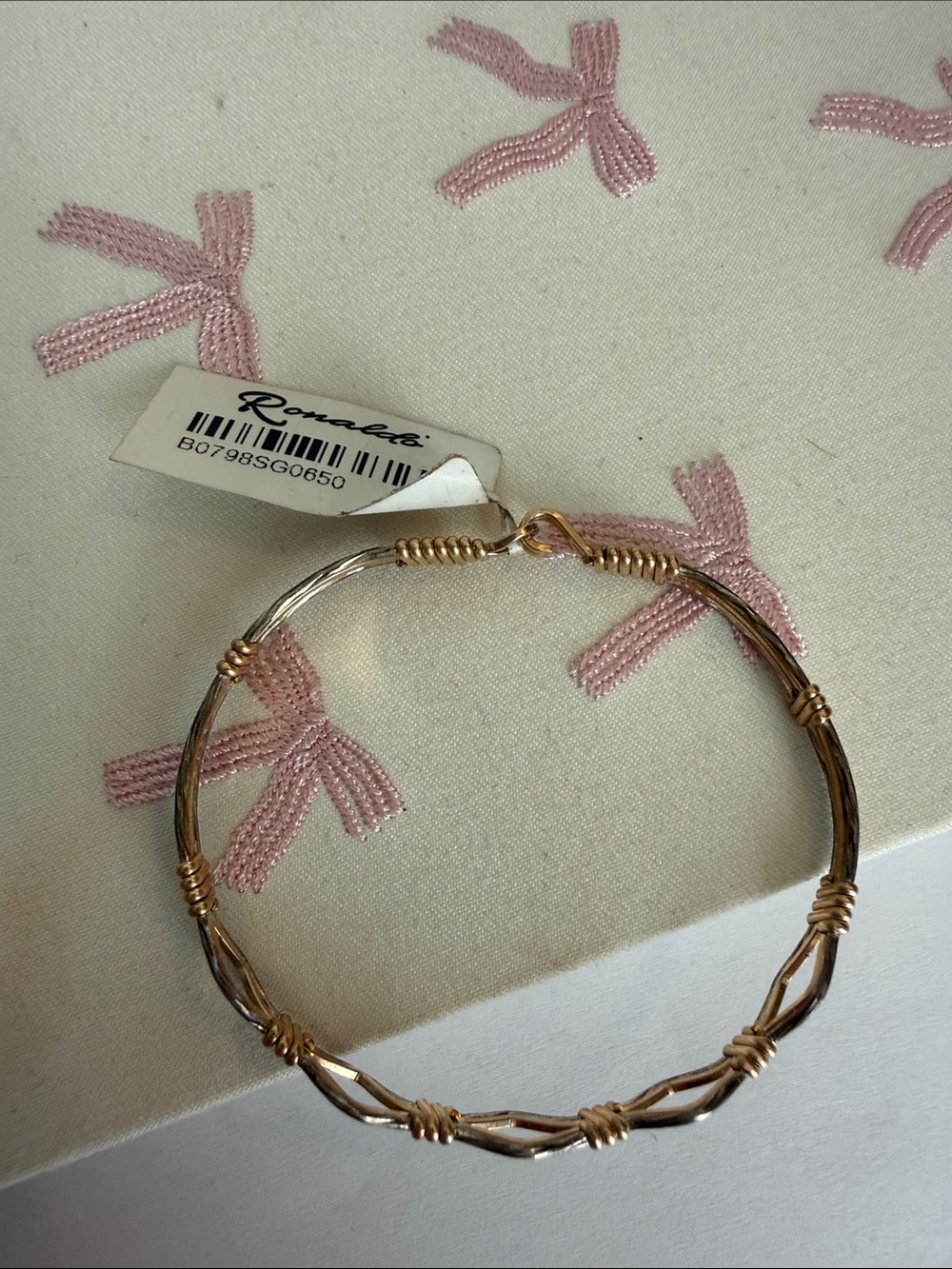 Ronaldo Gold Twisted Multi-Strand Bangle Bracelet.  NWT original $156 with tax.